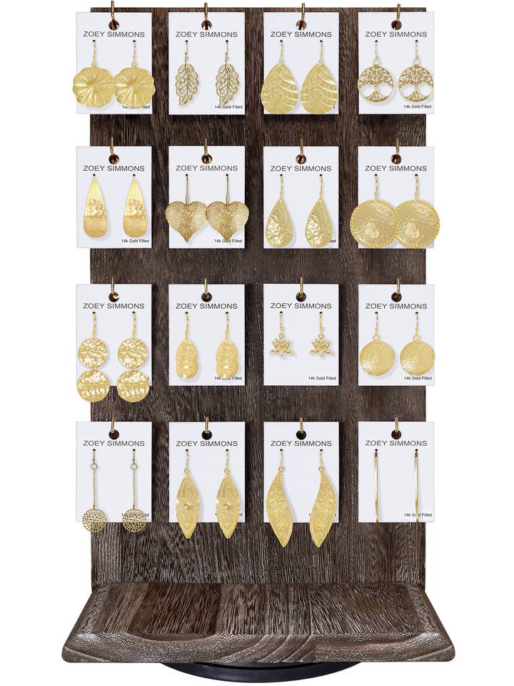 $11,00 Pr x 16 Prs Enkla örhängen förpackning för wholesale av Zoey Simmons