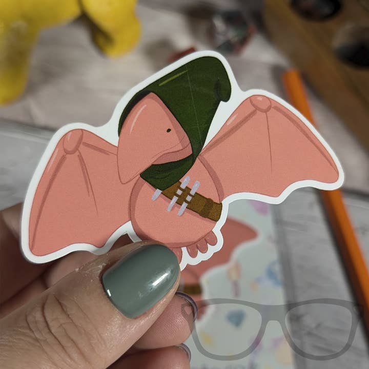 Pterry the Rogue DnDinos Vinyl Sticker for wholesale by Mini Geek Boutique