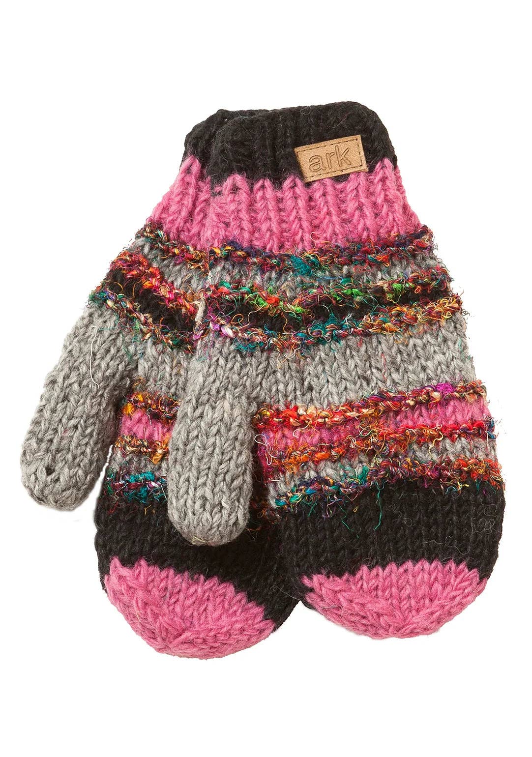 Ark Imports – wholesale Mittens – Unisex – Swool Stripe Mittens3