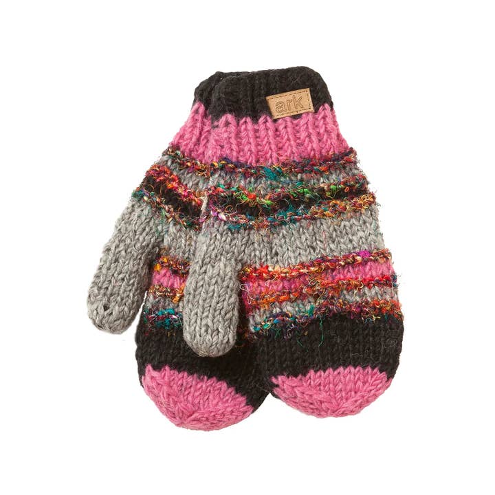 Ark Imports – wholesale Mittens – Unisex – Swool Stripe Mittens3