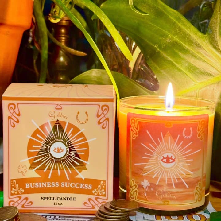 Zakelijk Succes Spreuk Kaars voor wholesale door Goldie's Natural Beauty