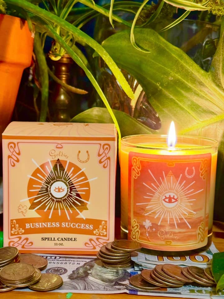 Business Success Spell Candle for wholesale by Goldie's Natural Beauty