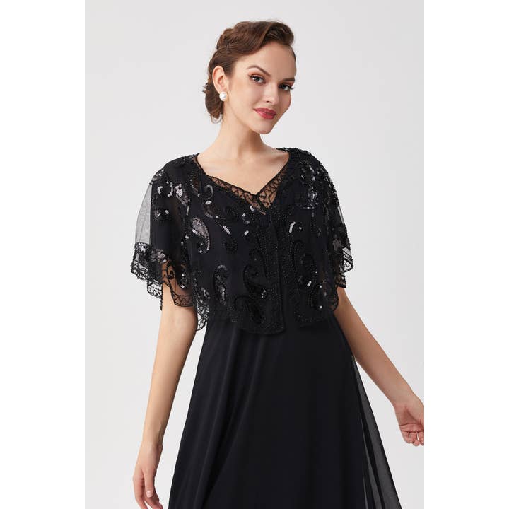 BABEYOND – Großhandel Schultertuch – Damen – Pailletten-Perlen-Gatsby-Schal der 1920er Jahre9