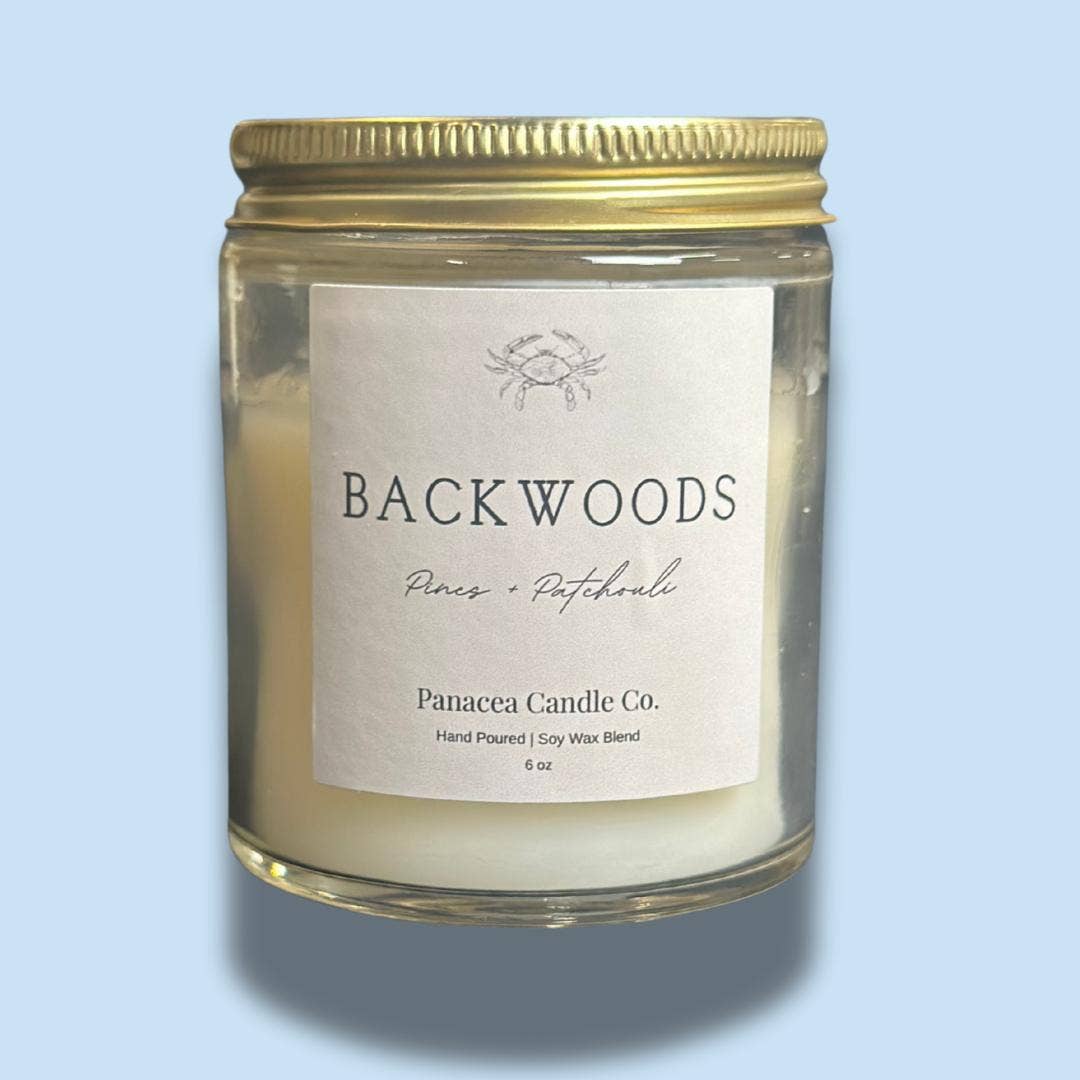 Panacea Candle Co. – Großhandel Kerze im Glas / gefüllte Kerze – Backwoods Einzeldocht 6oz3