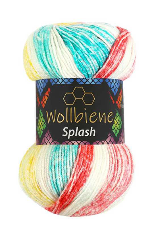 Wollbiene – wholesale Garn – Ullbi Splash Antipilling Färgskiftande Garn 100gr4