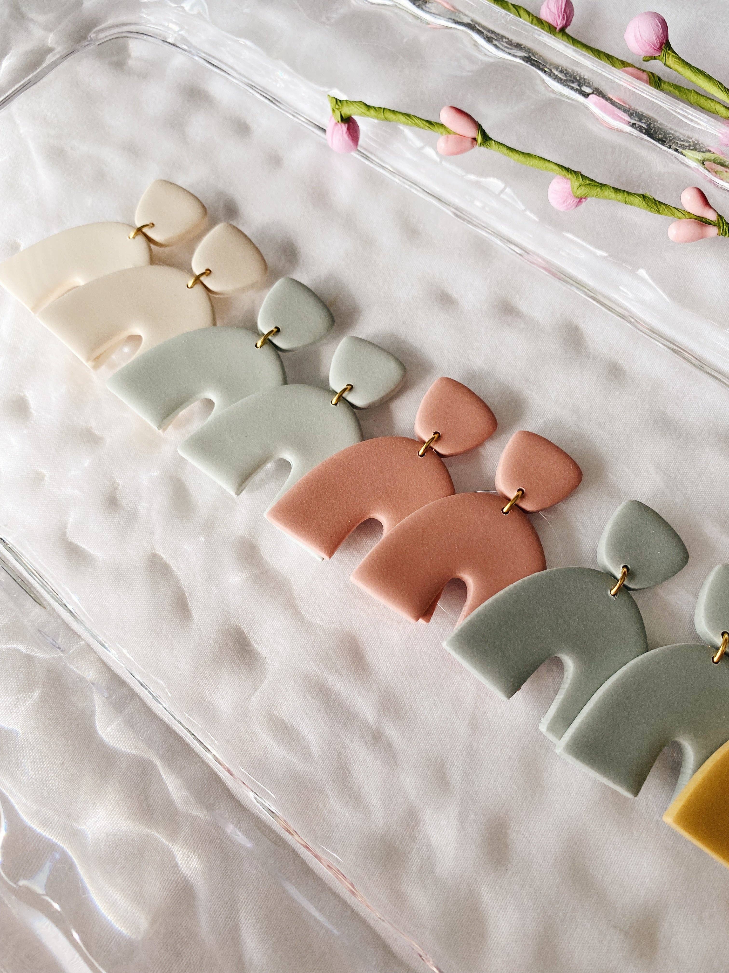 SageClayCo - Wholesale Dangle Earrings - Aspen - Hand Made Polymer Clay Earrings8