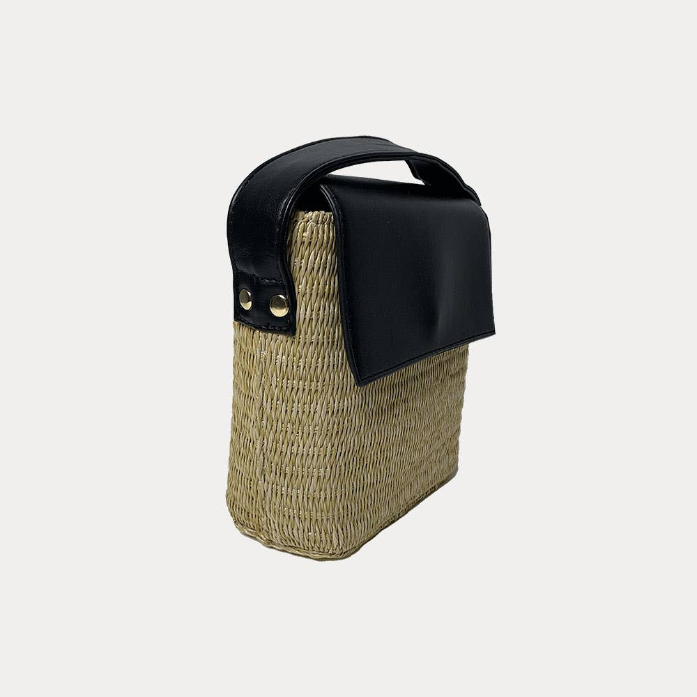 AHDORNED – wholesale Crossbody bag – Women's – Basket Weave With Faux Nappa Leather Crossbody Bag-The Celeste2