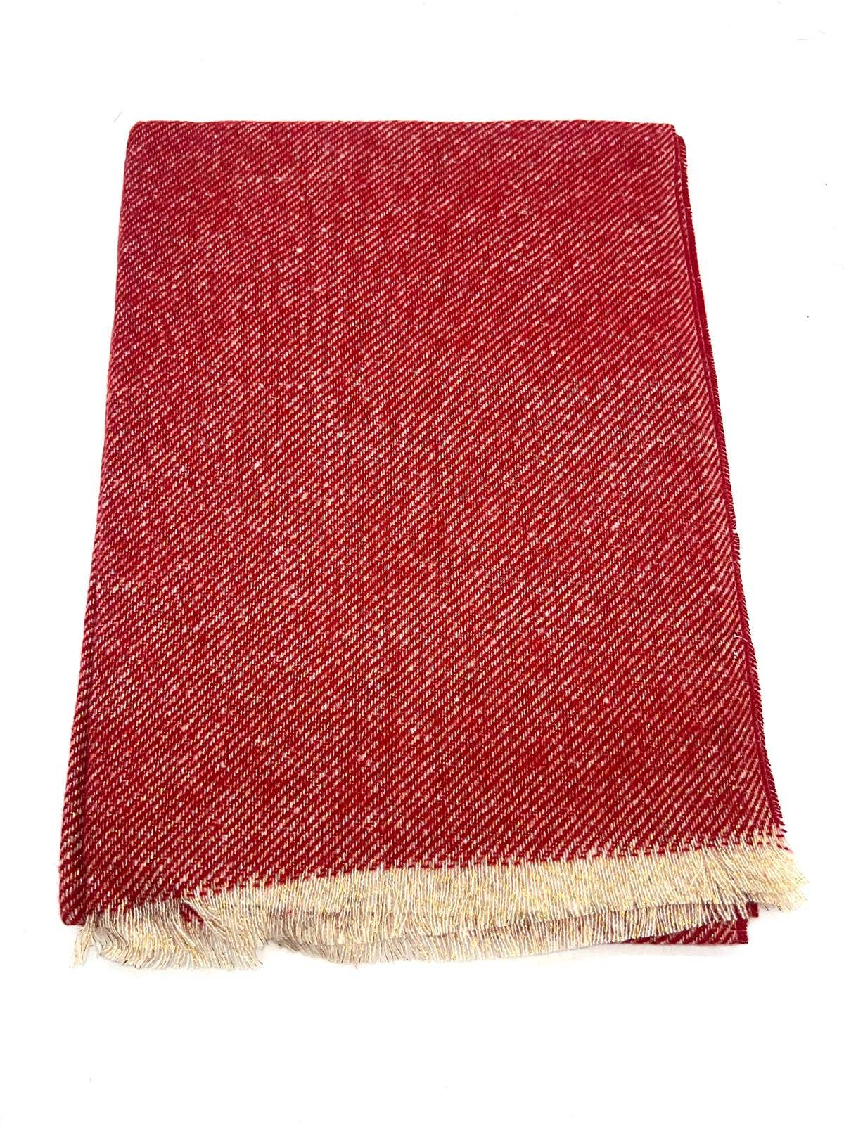 LINETA - Wholesale Scarf - Women's - HH-335 Plain scarf with lurex12