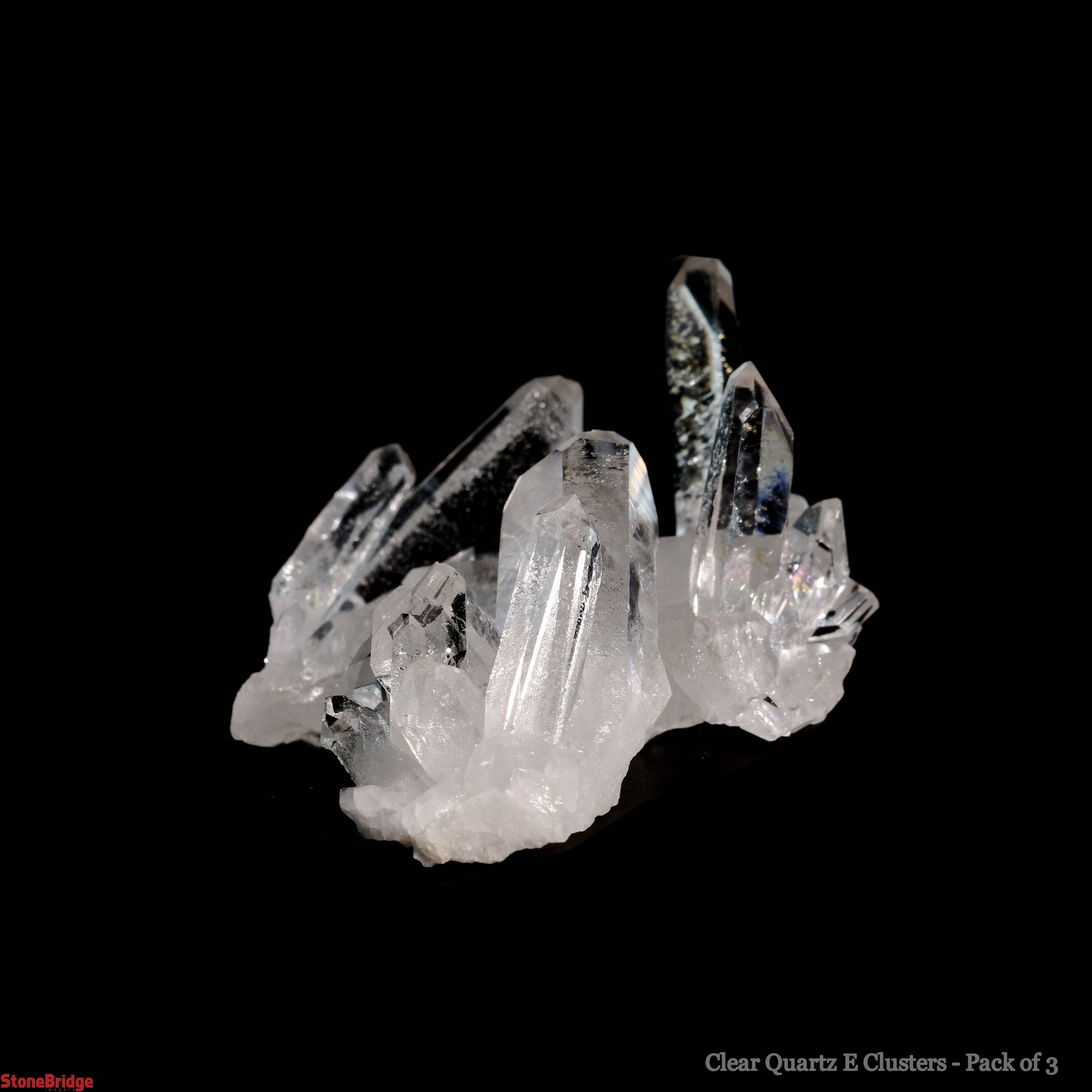 Stonebridge Imports - Wholesale Spiritual Stone/Crystal - Clear Quartz Clusters Extra Quality - Mini 1/2" to 1" - 3 Pa4