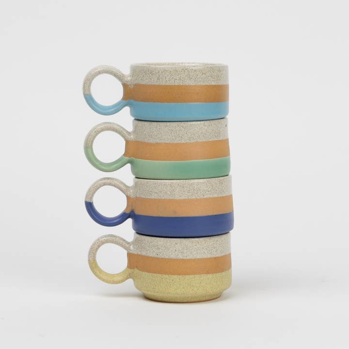 Ten Thousand Villages - Wholesale Coffee Mug - Kaphi Stacking Espresso Mug - Assorted