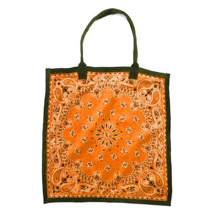 Raj Trading & Imports (USA) Inc. - Wholesale Tote bag – Women's - Bandana Cotton Tote Shoppers Assorted4