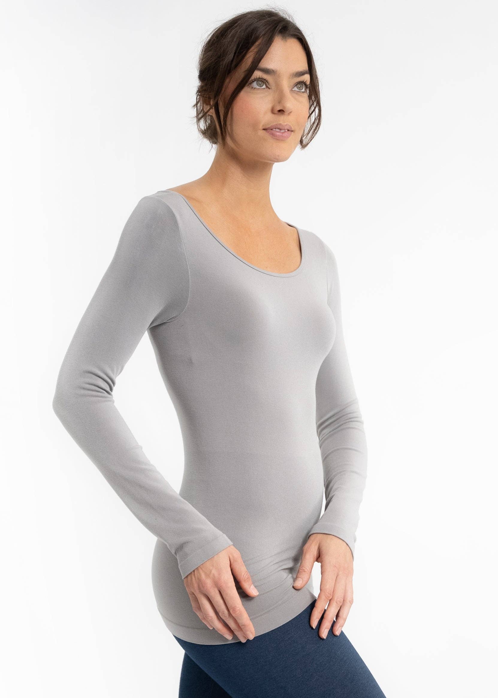 ELIETIAN - Vendita all'ingrosso Maglietta - Donna - Manica Lunga Reversibile25