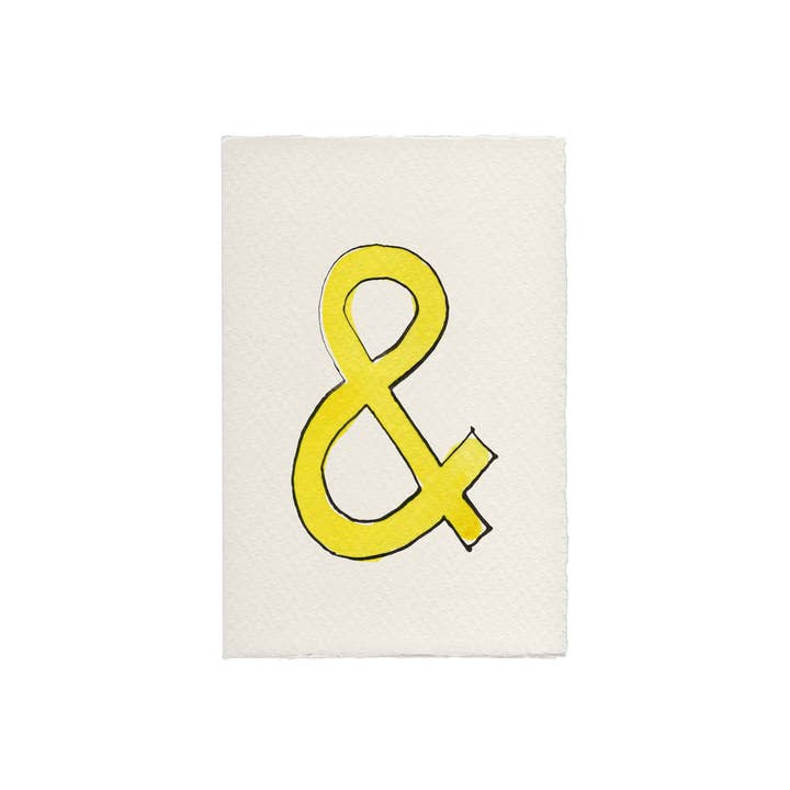 Ampersand Card for wholesale by Scribble & Daub