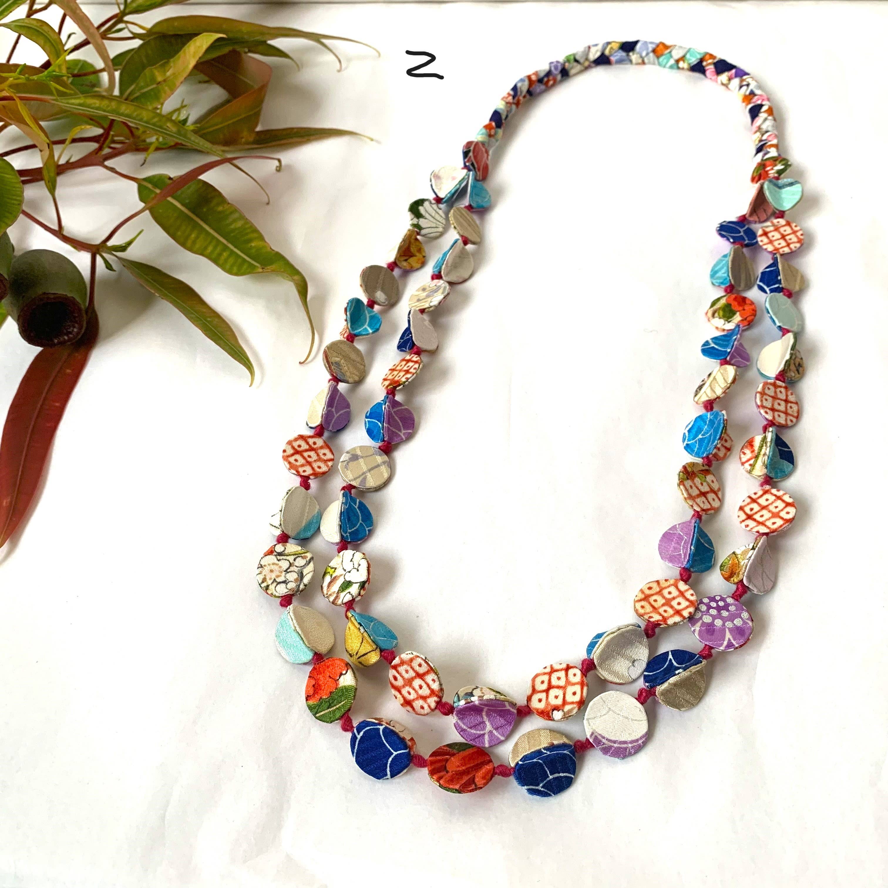 Sophie Silks - Vente Colliers plastrons - Collier kimono à double brin23