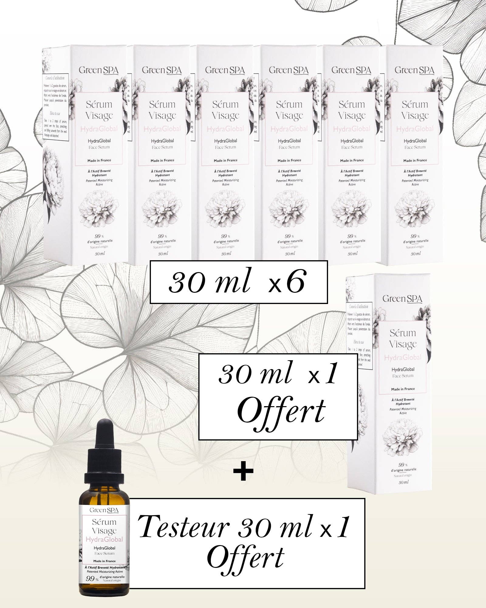 Green Spa - Wholesale Facial Serum/Concentrate - HydraGlobal Face Serum4