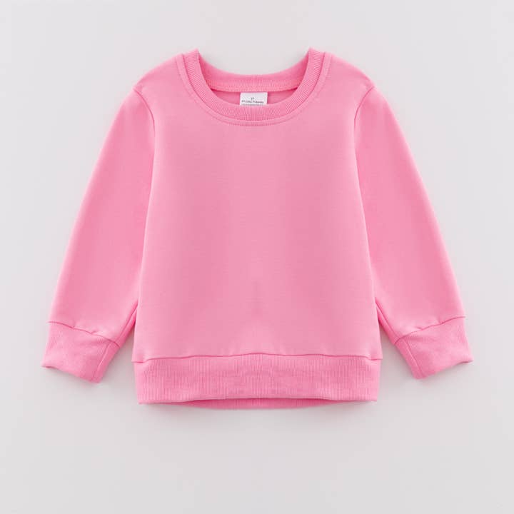 Little Trendy - Wholesale Sweatshirt - Kids - Children teenagers solid color cotton pullover sweatshirt