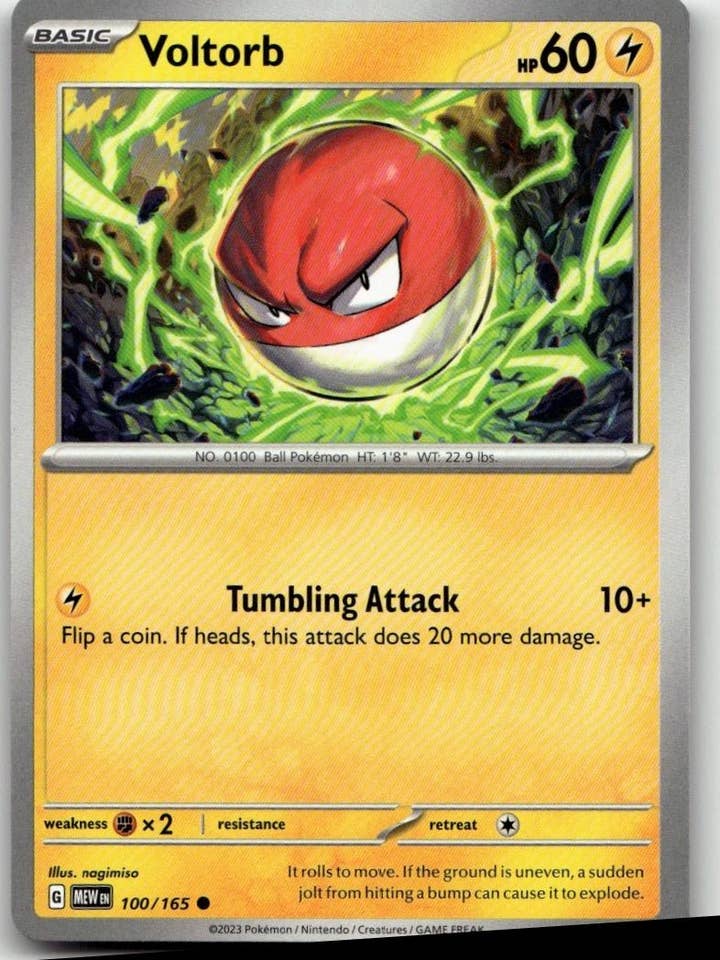 Pokémon SV : Écarlate & Violet 151 - Voltorbe #100/165 pour la vente par Chronic Cards