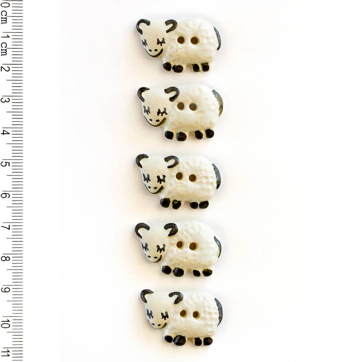 Incomparable Buttons – wholesale Sewing button/snap – Smiley Sheep Handmade Sewing Buttons