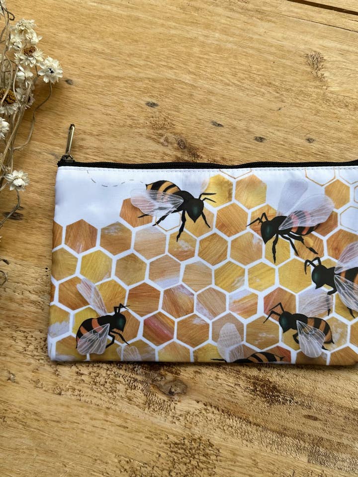Medium Accessory Purse - Honey Bees for wholesale by PIGMENT MONICA REEVE