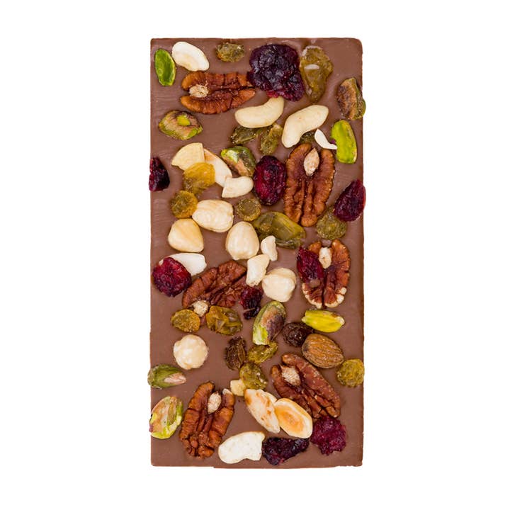 Love in a Box Chocolatier - Wholesale Chocolate Bar - Handmade Chocolate Bar Mixed Nuts & Cranberry Milk Chocolate
