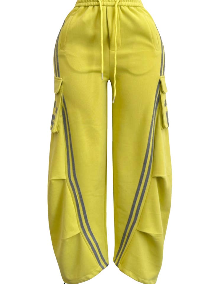 Pantalon cargo jogger NP4059C avec détail rayé pour la vente par NEWGENS