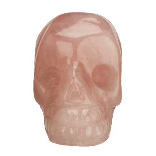 Engraving Skull, 48mm, Rose Quartz for wholesale by EHAWA