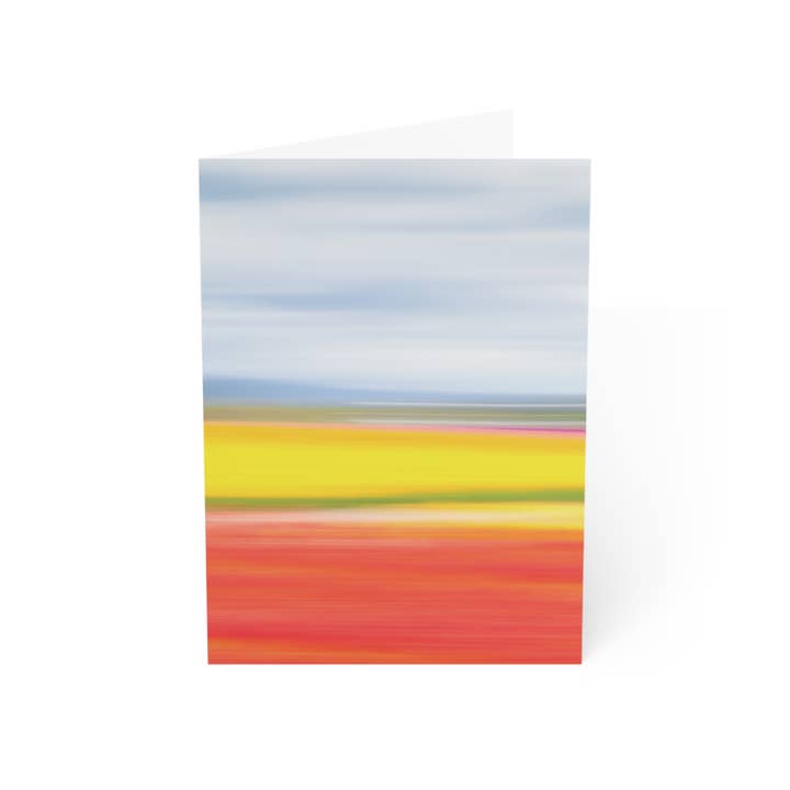 Tulip Valley 5x7 Greeting Card for wholesale by melissa anne COLORS