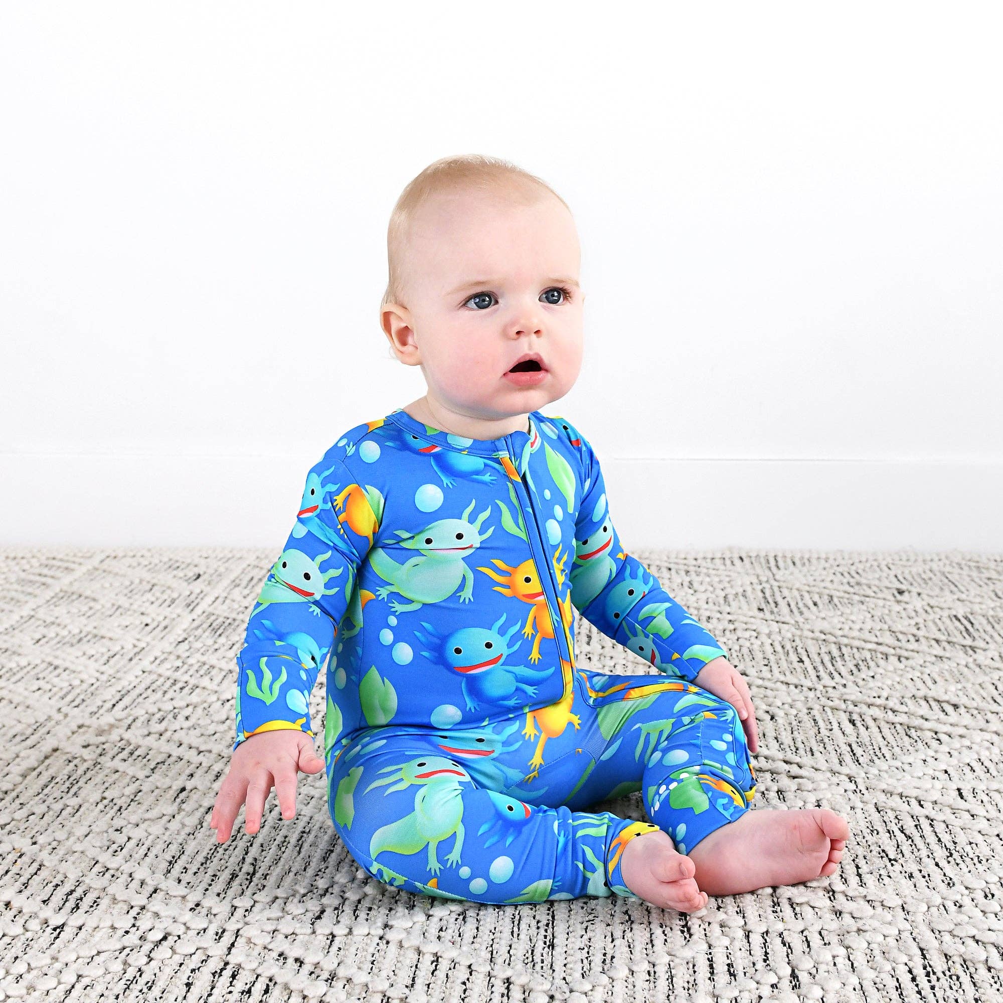 Gigi and Max - Wholesale Jumpsuit - Baby - Archie Axolotl ZIP3
