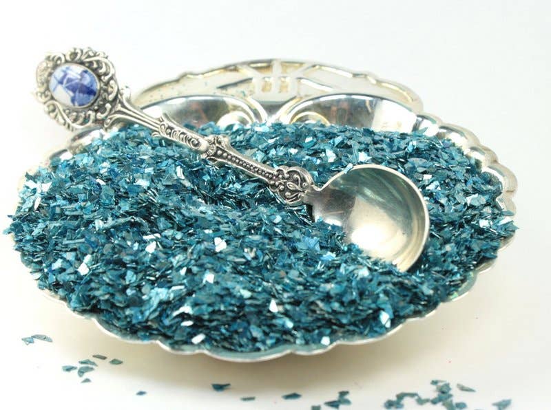 Light Blue German Glass Glitter - Real Super Shard Glitter for wholesale on Faire2