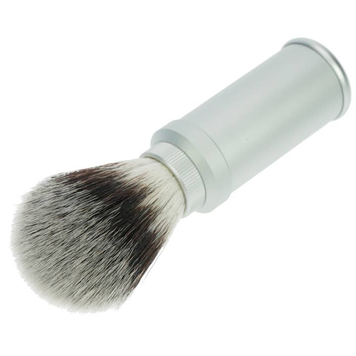 Fantasia R. Espig KG - Wholesale Shave Brush - Men's - Travel shaving brush, synthetic hair, aluminum handle, H 6.7/13 cm1