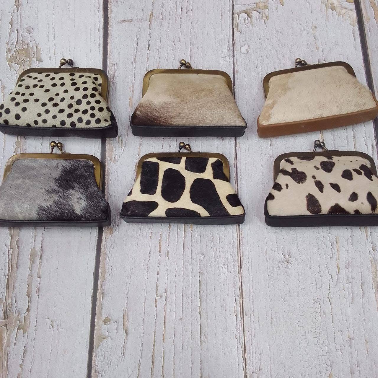 Hecho a mano - Vendita all'ingrosso Portamonete - Donna - Portafoglio grande con stampa animalier e chiusura metallica3