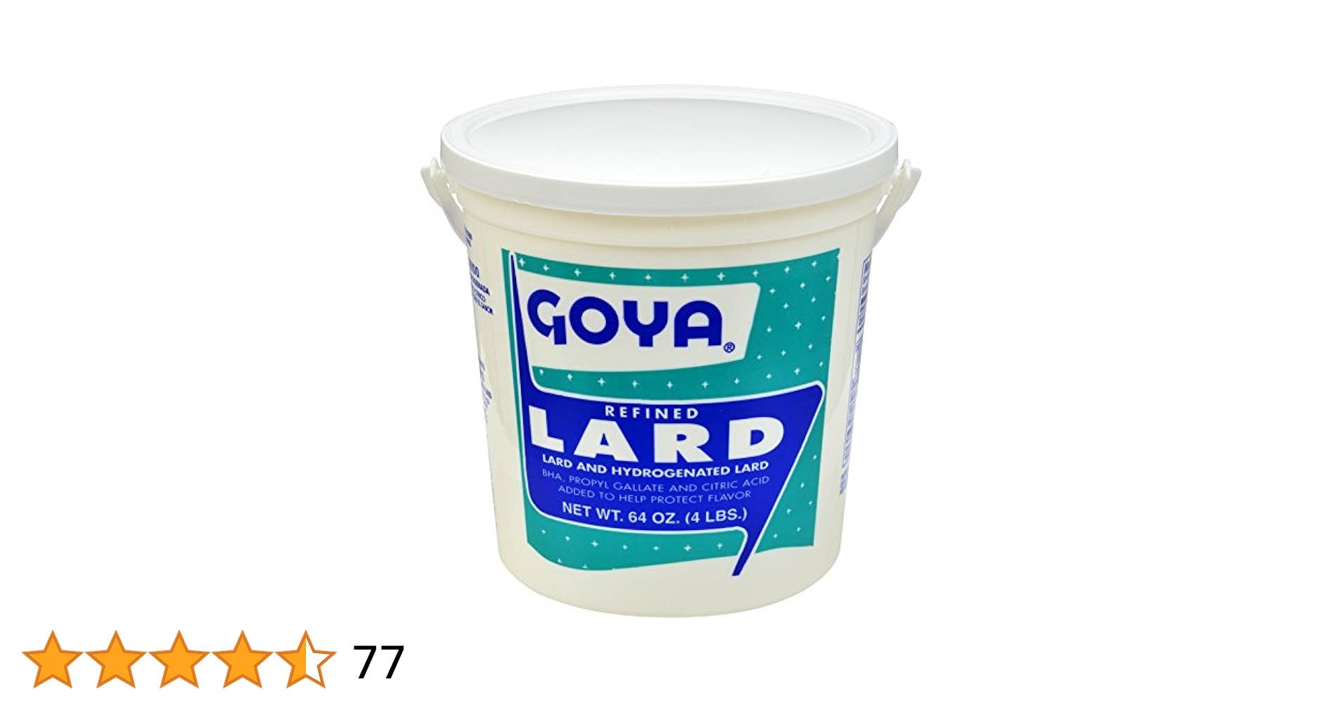 L&F Universal Goods - Wholesale Cooking Oil - GOYA Lard-Manteca 12/4 lb.