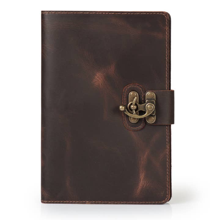 Londo - Wholesale Journal Cover - Londo Personalized Top Grain Leather Portfolio with Notepad (Snap Closure & Lock)73