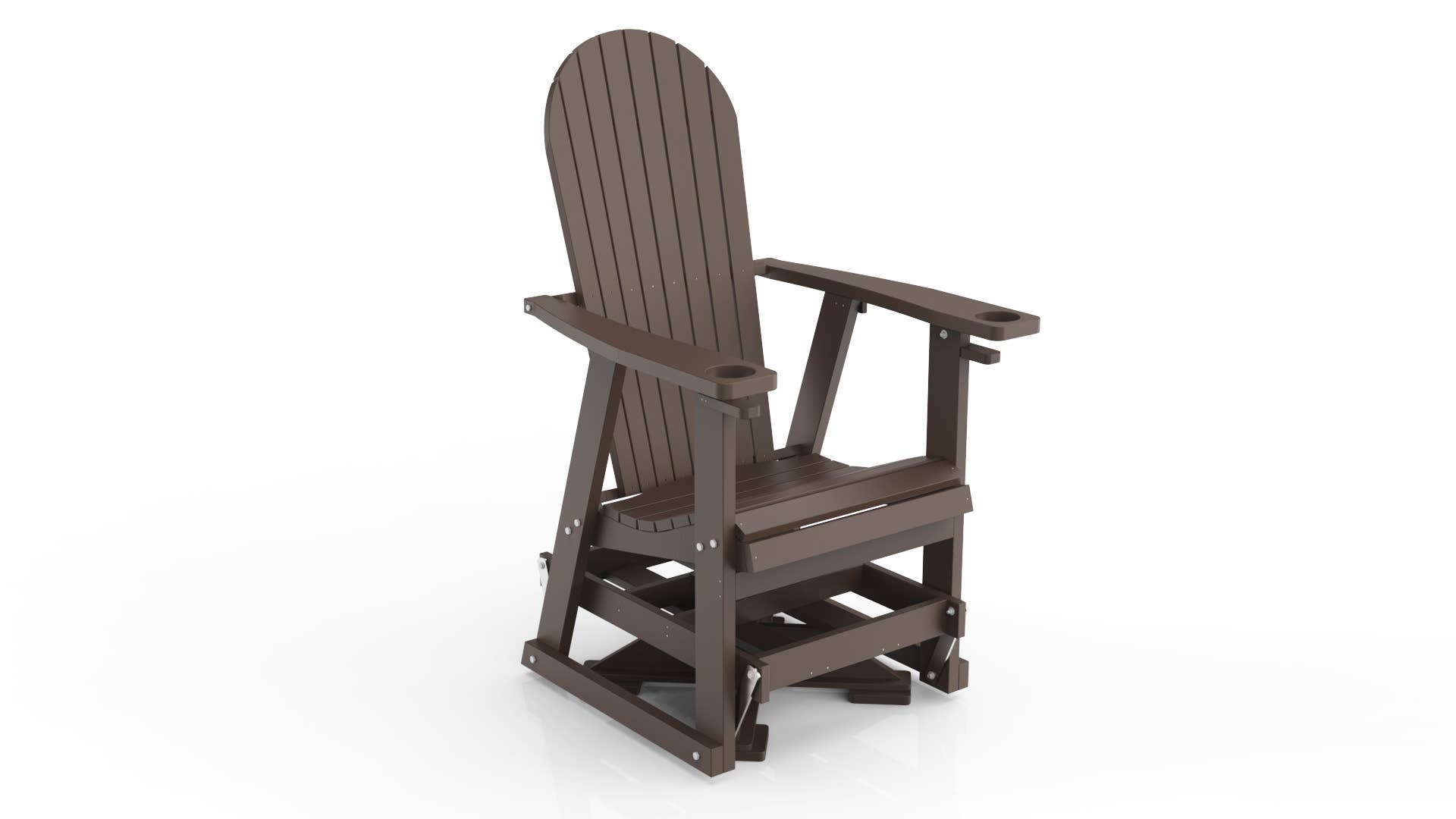 Evergreen Patio - Vente Chaise Adirondack - Planeur pivotant en polyéthylène3