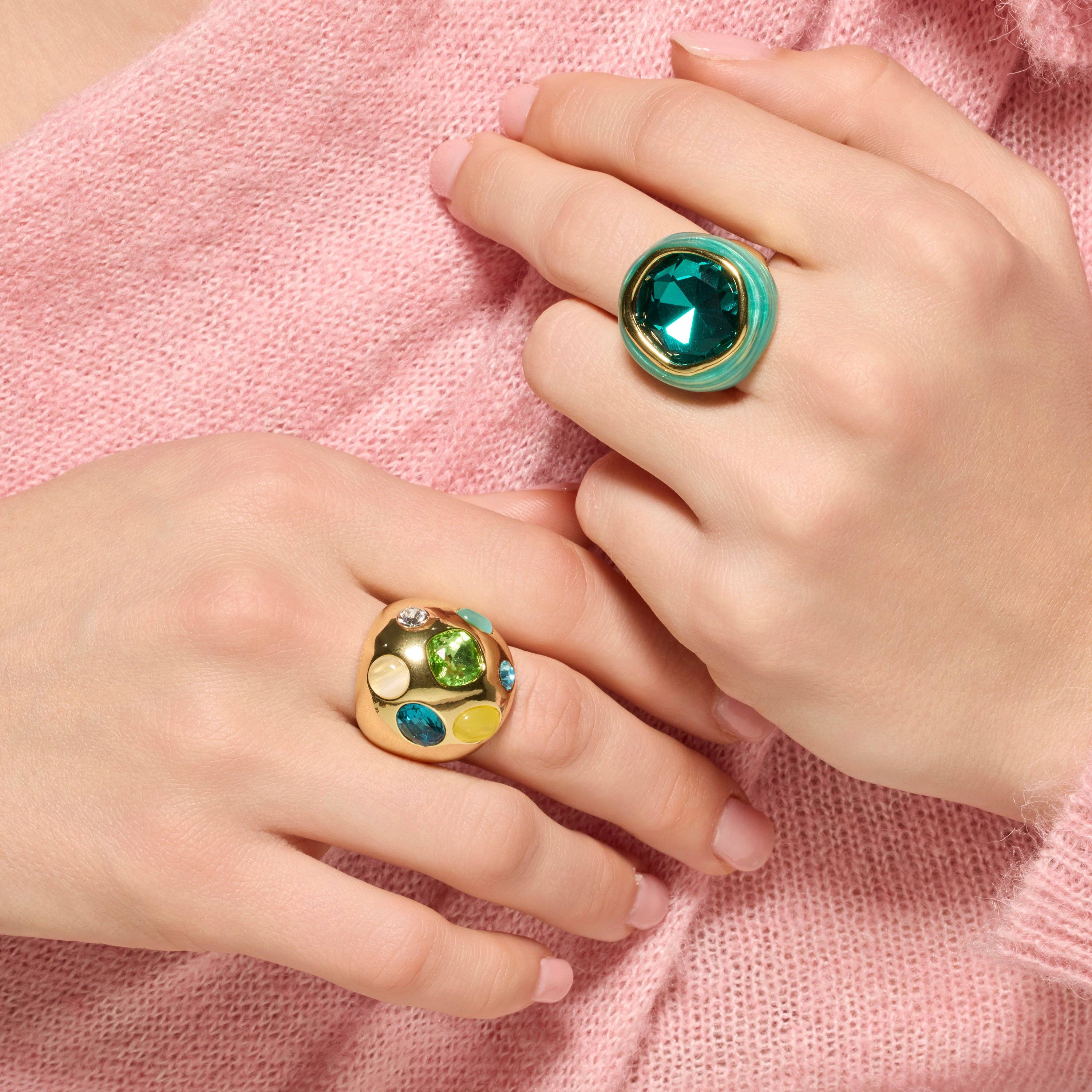 Luxenter – wholesale Cocktail/statement ring – Anillo Luxenter Mantis acabado oro 18k1