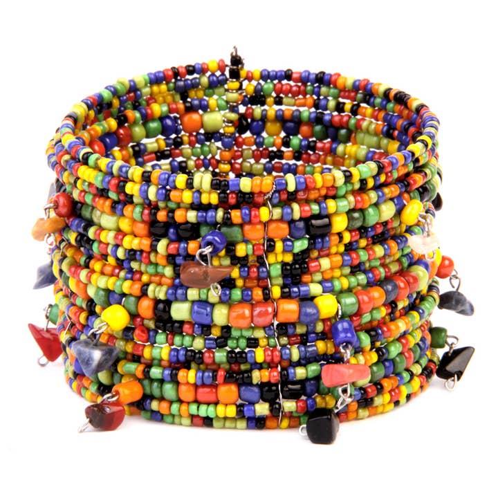 Sten- och fröpärlstrådsarmband med flera fröfärger Var $8 nu $4 för wholesale av Erik & Mike