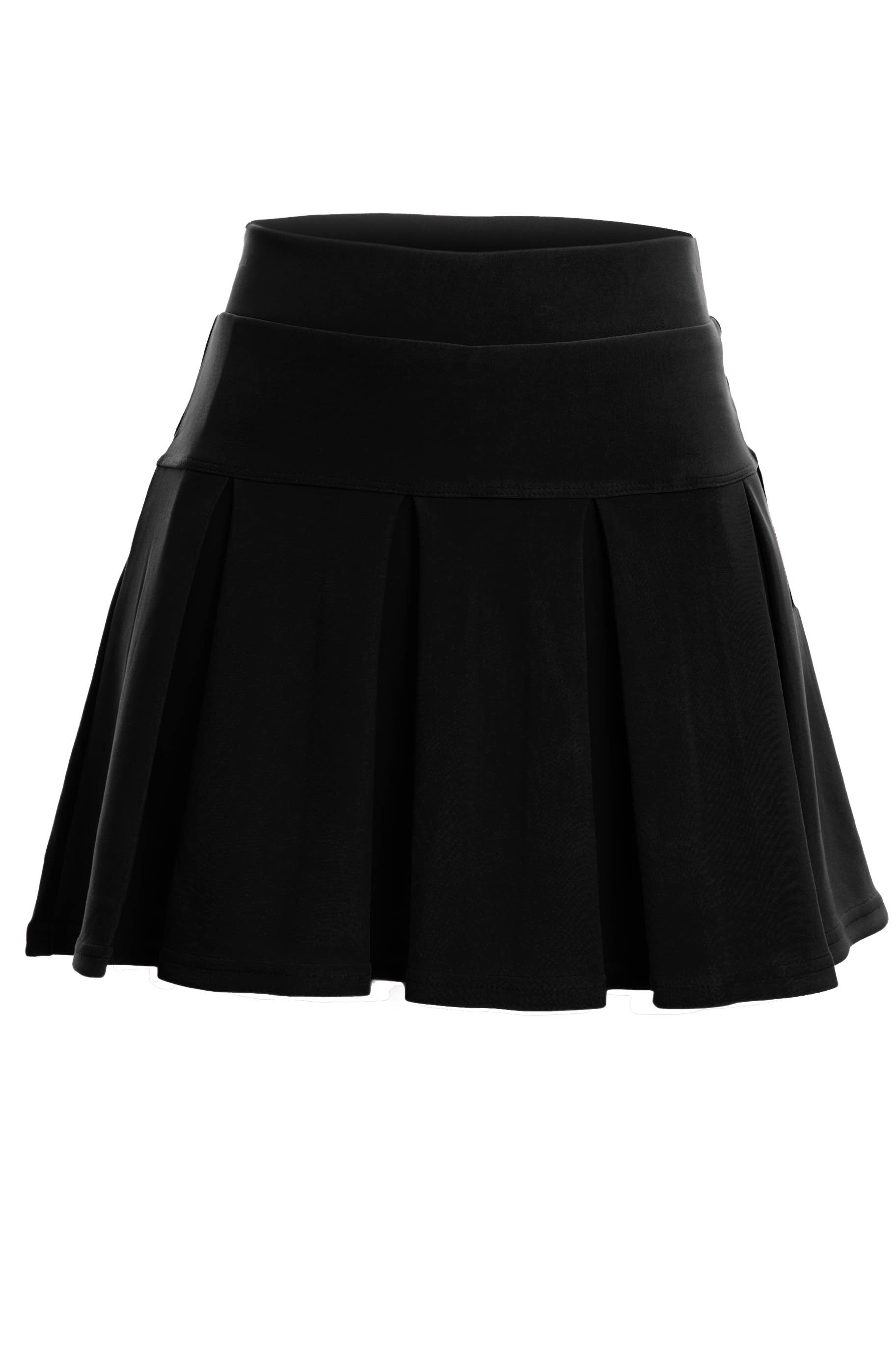 5besties inc - Wholesale Skirt - Women's - PLEATED MINI SKIRTS WITH SHORTS LINING3