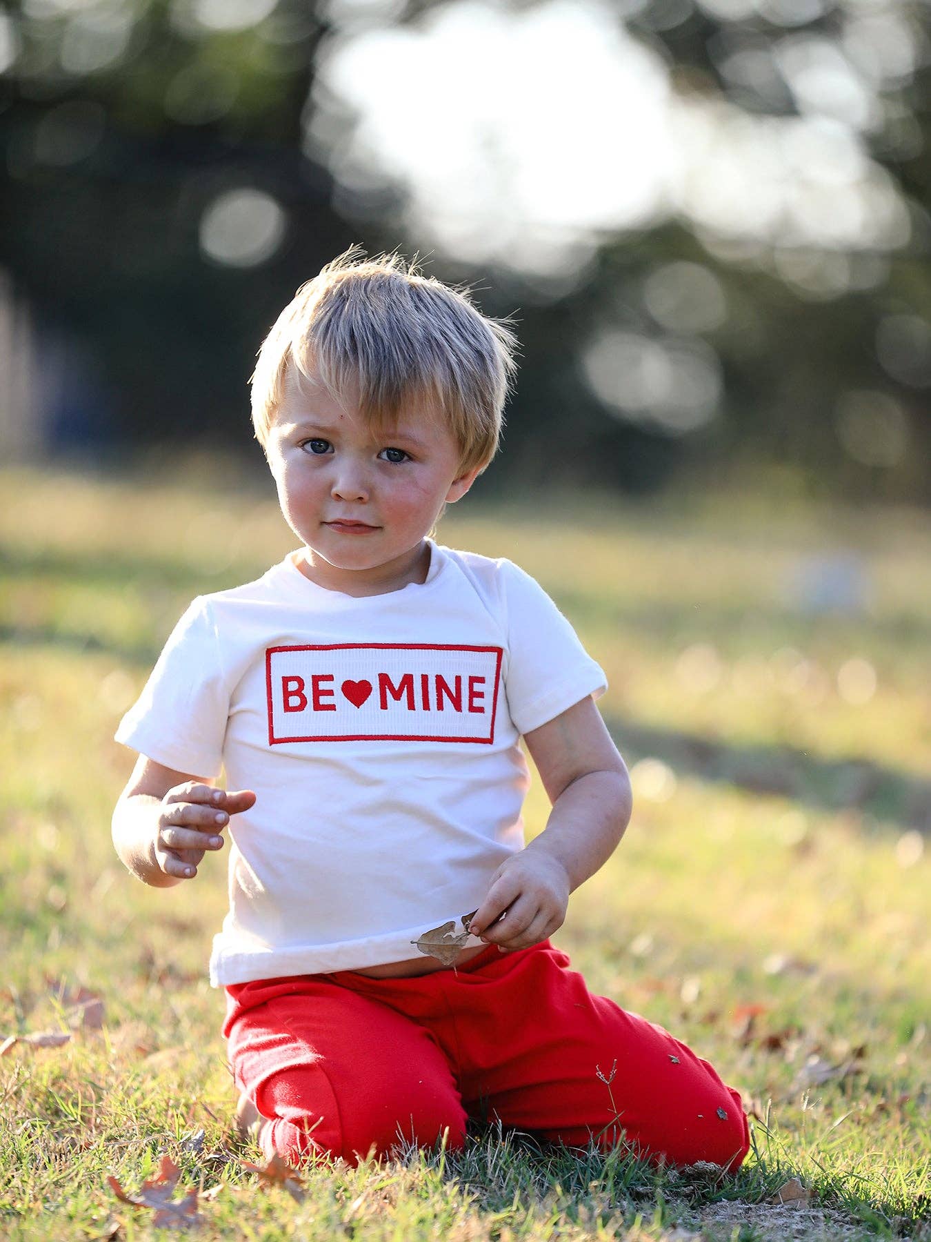 Rylee Faith Designs - Wholesale Top & Pant Set - Kids - Valentine's Day "BE ❤ MINE" Embroidered Boy's Set4