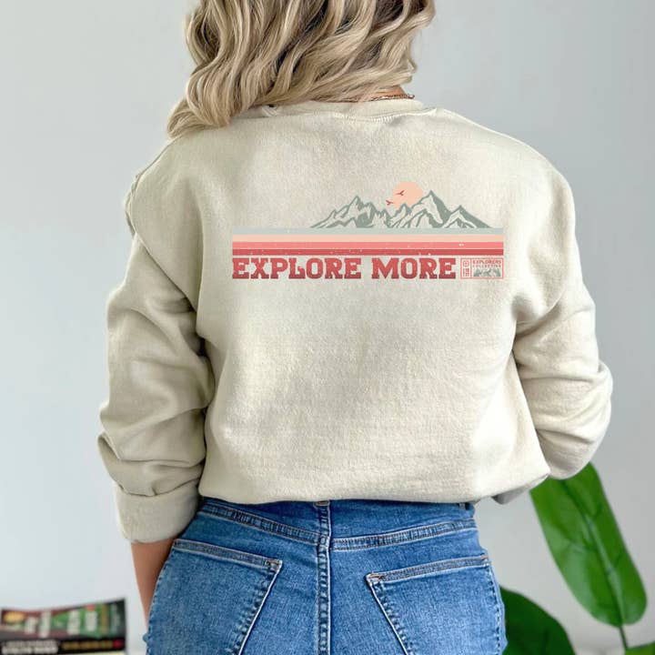 (Shirt Not Included) Explore More - Clear Film Transfer for wholesale by TEELUX