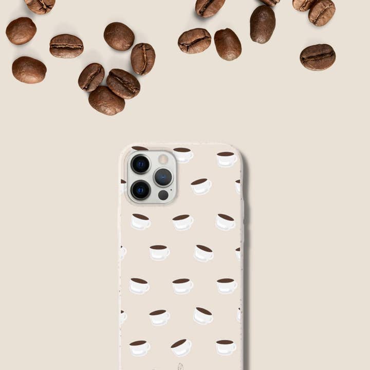 Natch - Wholesale Phone Case - Women's - Eco-Friendly Phone Case For iPhone 12 Pro Max - Coffee1