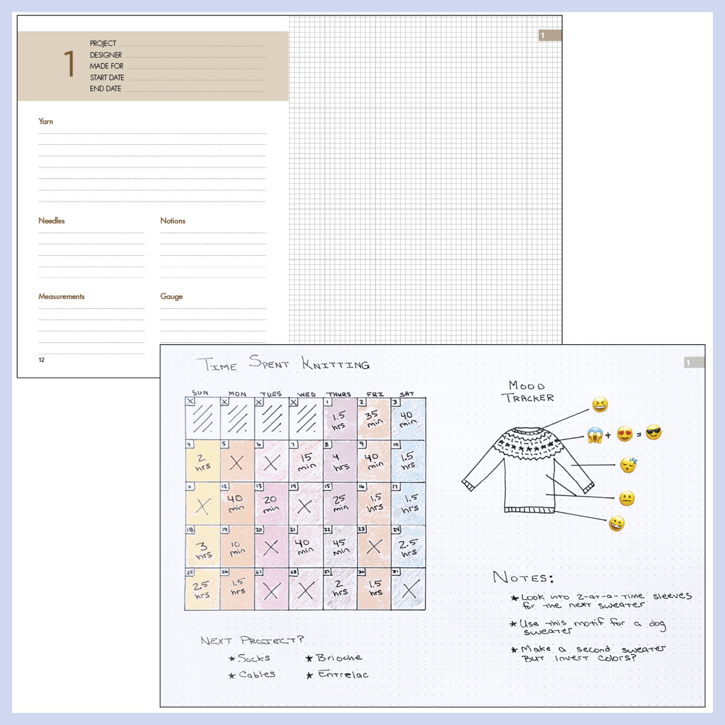Mixed Media Resources LLC - Wholesale Journal/Diary - Vogue® Knitting Project Journal4