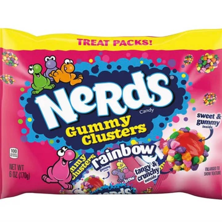 12PK NERDS Rainbow Gummy Cluster 3oz for wholesale by Go Direct Foods