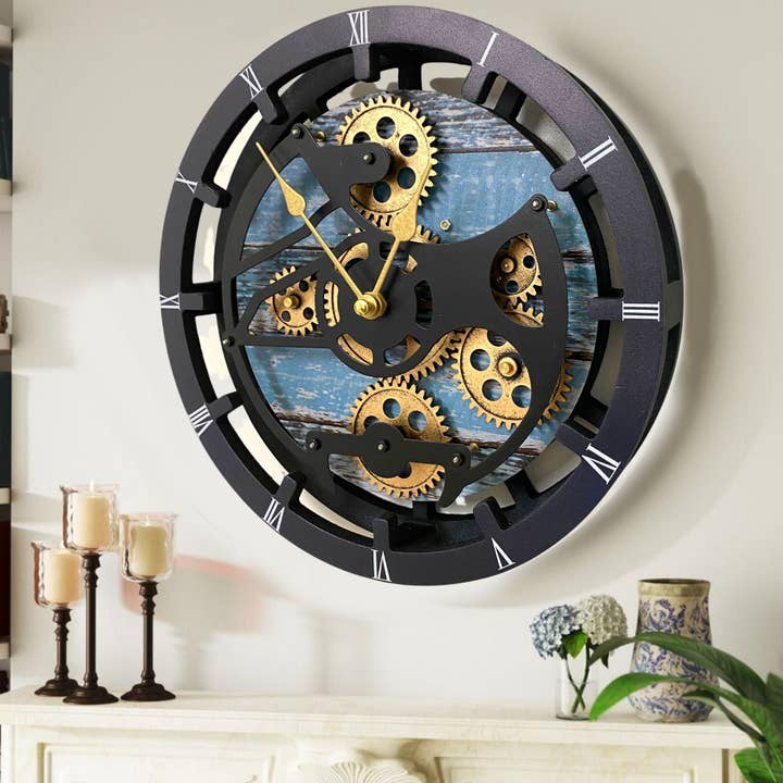 HORLOGE MURALE DE BUREAU 16 POUCES CANADA LINE VERT AQUA pour la vente par The Gears Clock