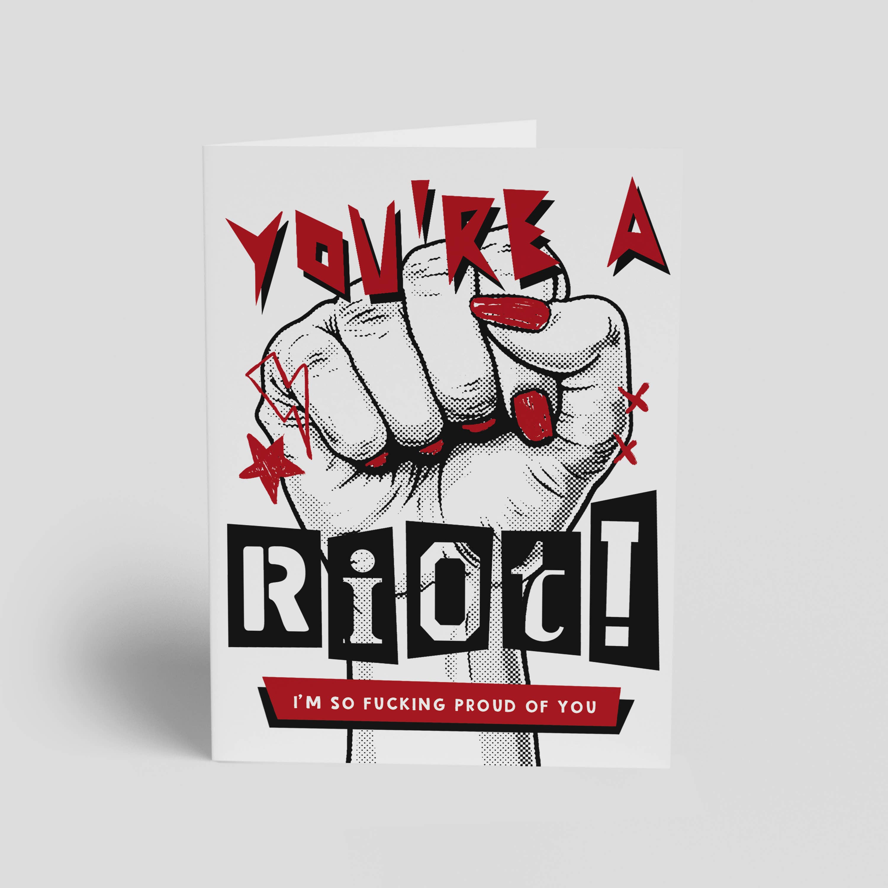 Rock'N Paper - Vente Cartes d'encouragement - Tu es une émeute ! So Fucking Fier of You, carte d'encouragement4