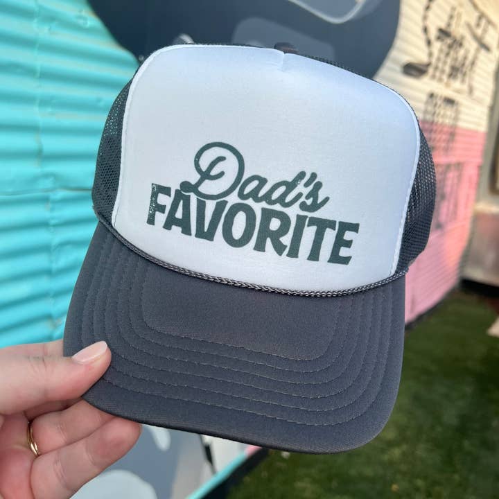 Dad’s Favorite Trucker Cap (Multiple Color Options) for wholesale by Turquoise & Tequila