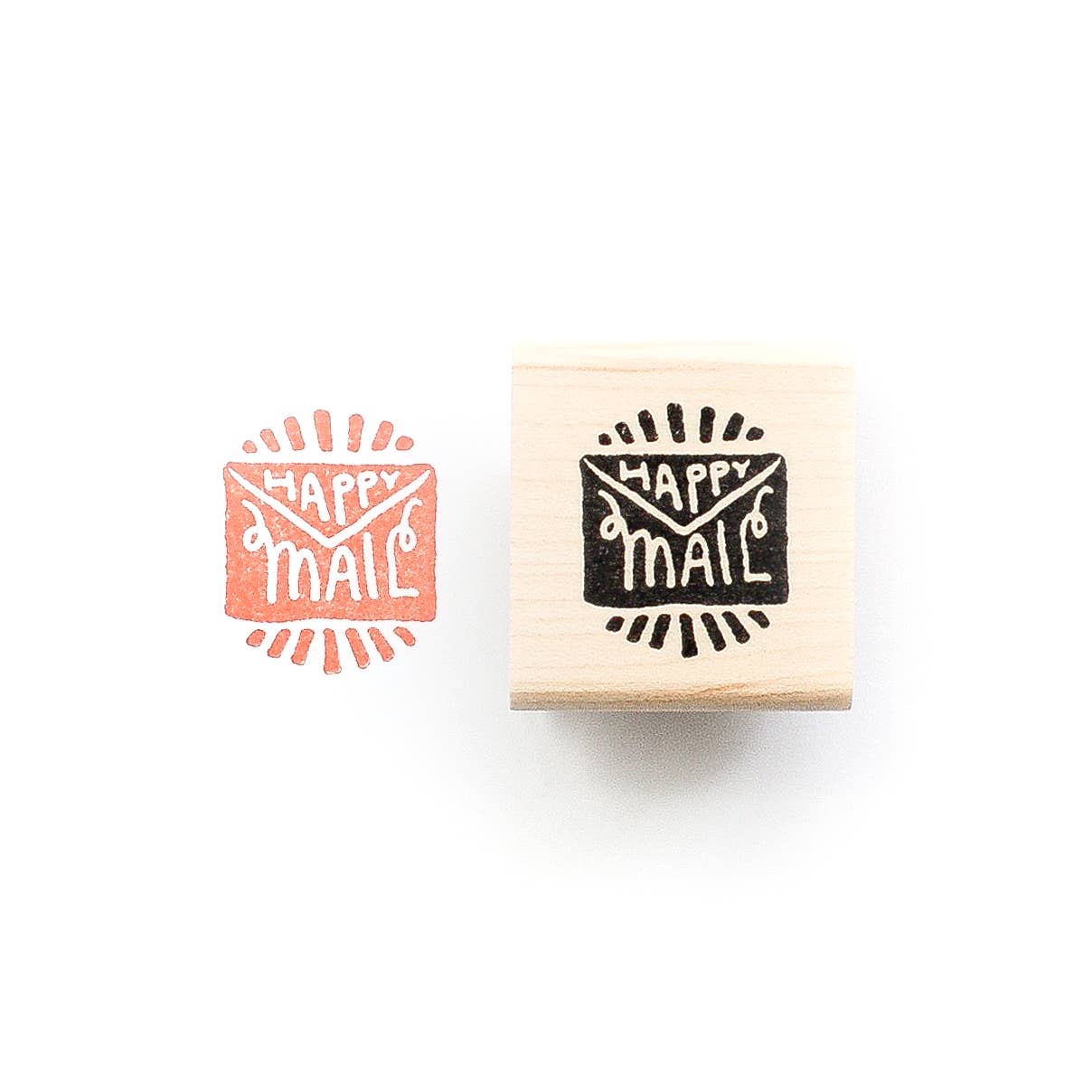 Peppercorn Paper - Wholesale Rubber/decorative stamp - Happy Mail Rubber Stamp