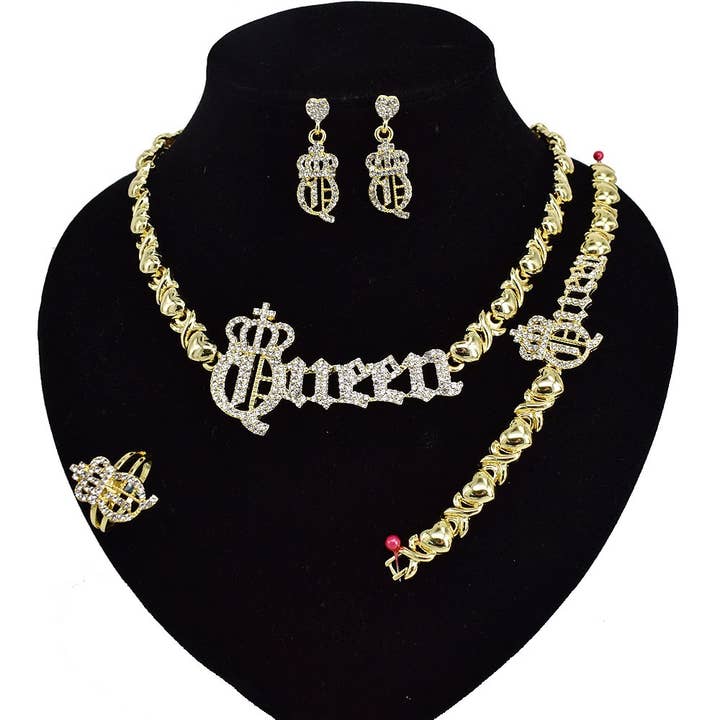 HUGS &KISSES xo queen set gold Plated #69 for wholesale by JoeyTheJewelry