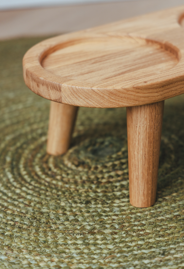 AVA bowls - Wholesale Verhoogde kom voor huisdier - Kat/hond - Houten standaard voor voer- en drinkbak maat L (18cm pootje)4