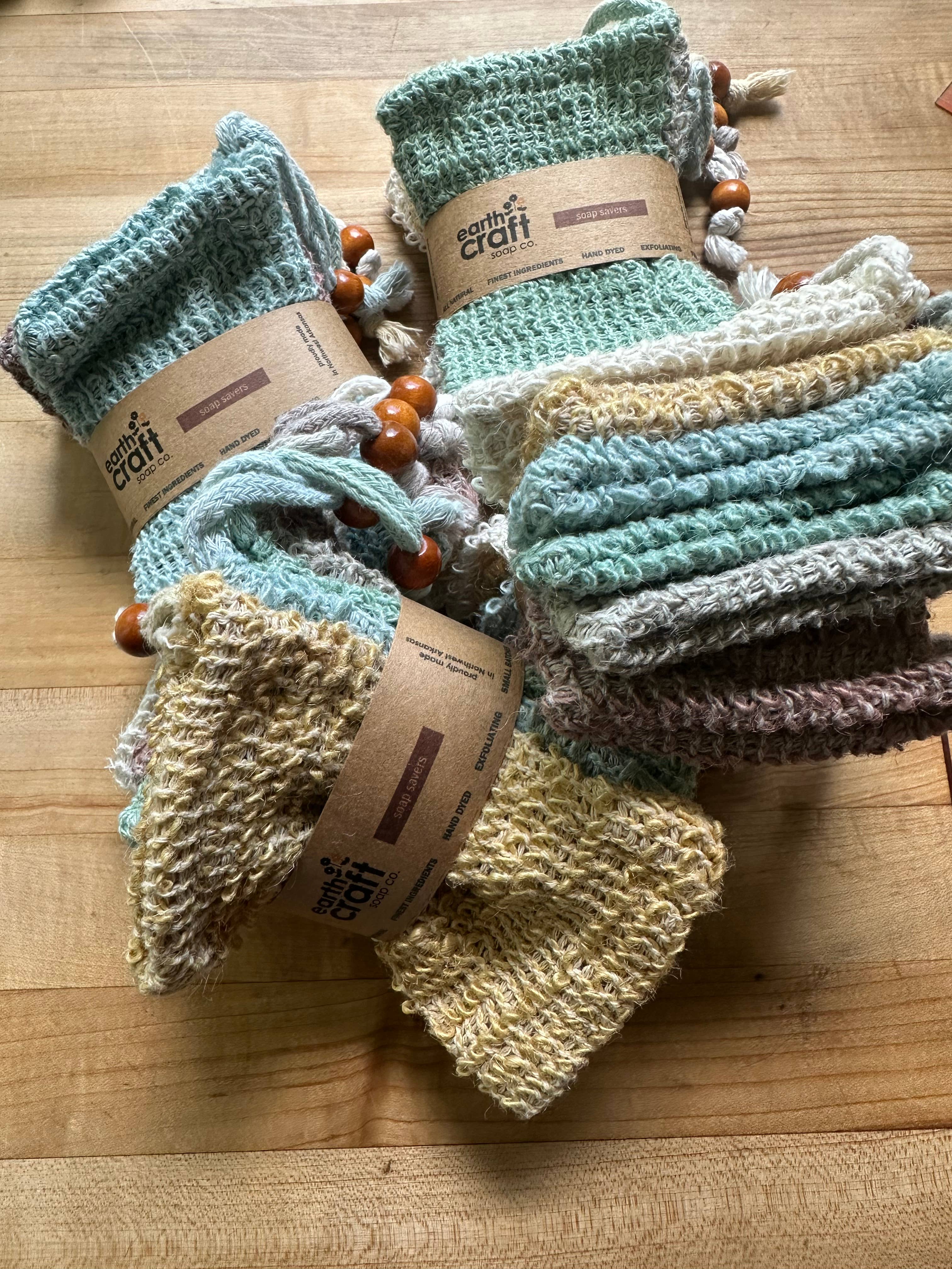 Earthcraft Soap Co - Wholesale Soap Pouch/Sack/Bag - Soap Saver Bags - Earthtone Set of 66