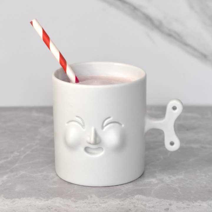Loopy Lou - Mug de porcelana - Blanco para venta al por mayor de Caio Belfiori